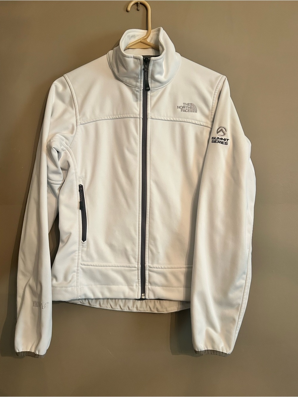 The North Face Women's White Summit Series Softshell Jacket - Full Zip